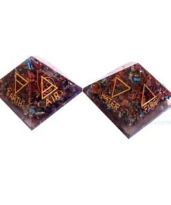 4 Element Chakra Orgone Pyramid with Four Direction
