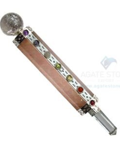 7 Chakra Rose Quartz Healing Stick