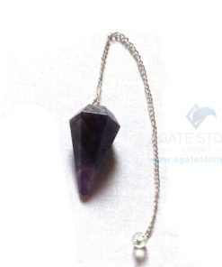 Amethyst Cone Pendulums With Chain