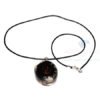 Black Tourmaline Orgone Oval Pendant With Cord