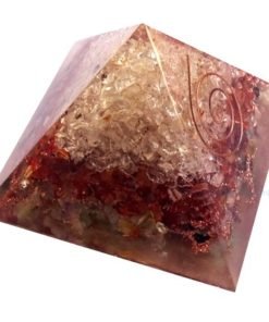 Crystal-Carnelian-Chakra Stone Orgone Pyramid