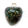 Green Jade Orgone Heart Pendant