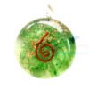 Green Onyx Orgone Disc Pendant
