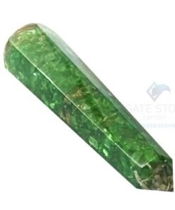 Green Onyx Orgone Energy Faceted Massage Wands