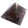 Metal Orgone Chakra Pyramid with Chakra Chips