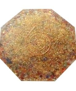 Mix Chakra Stone Orgone Octagon Vastu Plate