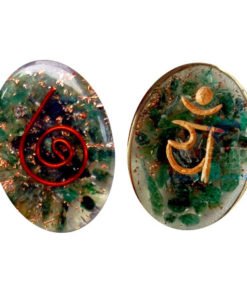 Orgone Sanskrit Heart Chakra Oval Cabochon