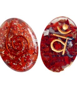 Orgone Sanskrit Root Chakra Oval Cabochon