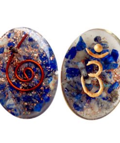 Orgone Sanskrit Throat Chakra Oval Cabochon