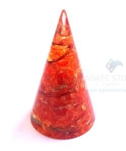 Orgonite Orange Onyx Energy Cone