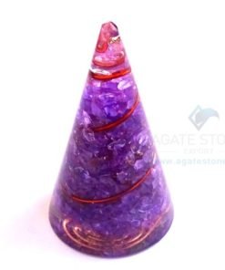 Orgonite Violet Onyx Energy Cone