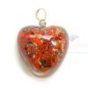 Red Jasper Orgone Heart Pendant