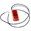 Red Jasper Orgone Long Rectangle Pendant With Cord