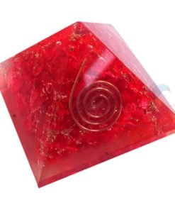Red Onyx Orgone Energy Chakra Pyramid