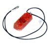 Red Onyx Orgone Long Rectangle Pendant With Cord