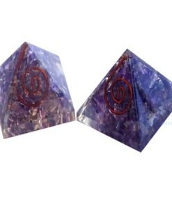 Violet Energy Onyx Orgone Baby Pyramid