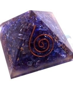 Violet Onyx Orgone Energy Chakra Pyramid