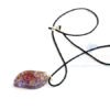 Violet Onyx Orgone Eye Pendant With Cord