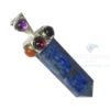 Lapis Lazuli Seven Chakra Collet Pendant