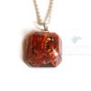 Faceted Square Red Jasper Orgonite Jewellery