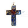 Orgonite Religious Cross Lapis Lazuli Pendant