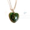 Puffy Heart Green Jade Orgonite Jewellery