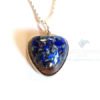 Puffy Heart Shaped Lazuli Lazuli Orgone Jewelry