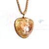 Puffy Heart Shaped Rose Quartz Orgone Jewelry