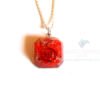 Red Onyx Orgone Faceted Square Jewelry