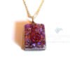Square Shaped Violet Onyx Orgone Jewelry