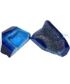 Blue Druzy Agate Stone