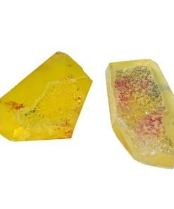 Yellow Druzy Agate Stone
