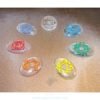 7 Chakra Clear Crystal Quartz Engraved Oval Set