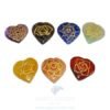 7 Chakra Engraved Heart Set.