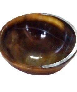 3 Inch Tiger Eye Gemstone Bowl