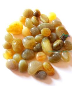 Yellow Agate Tumbled Stones