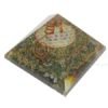 Green Aventurine Flower of Life Orgone Chakra Pyramid