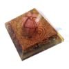 Mix Chakra Healing Orgone Pyramid with Rose Quartz Merkaba Stars