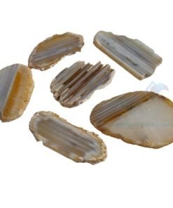 Natural Polished Banded Agate Stone Slices