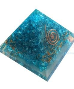 Orgone Blue Onyx Healing Pyramid