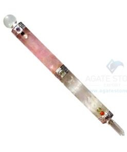 Rose Crystal Quartz Chakra Healing Stick