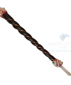 Tibetan Healing Stick with Rose Wood Stick and Crystal balls