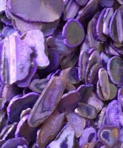 Wholesale Natural Purple Dyed Agate Polished Slices