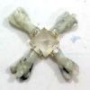 Energy Generator with 4 Rainbow Moonstone Angels and Clear Quartz Pyramid