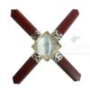 Gemstone Energy Generator Tool with 4 Red Jasper Pencil Points
