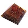 Mix Chakra Stone Orgone Pyramid With Rose Quartz Merkaba Star