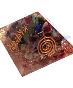 Mix Gemstone Usai Reiki Healing Orgone Chakra Pyramid