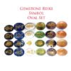 Mix Gemstones Reiki Oval Symbol Set