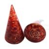 Orgone Energy Red Carnelian Healing Cone