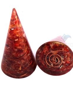Orgone Energy Red Carnelian Healing Cone